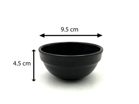 Mat Black Melamine Small Bowl 9.5 cm