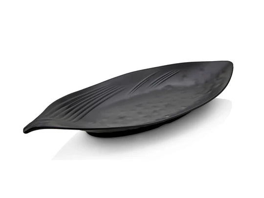 Melamine leaf shape oval plate 27 cm