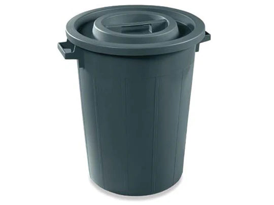 Plastic waste Barrel Black 75 L