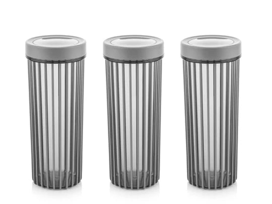 Set of 3x1700 ml Linea Round Food Storage Container