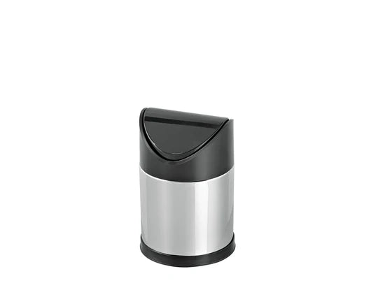 Small Stainless Steel bin with Swing Top