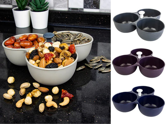 Three Cells Snack Serving Bowls