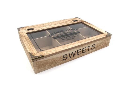 Wooden "Vintage Home" Sweet Box