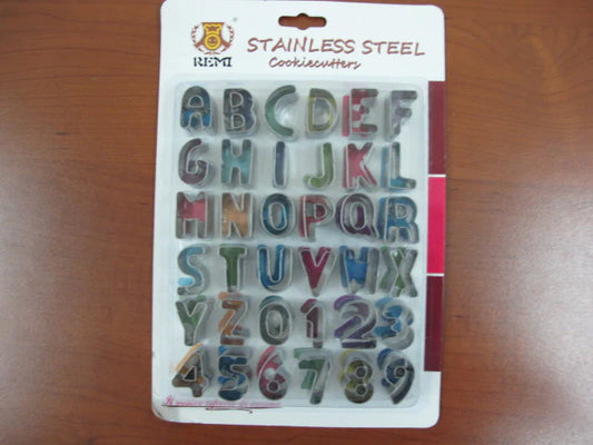 Alphabet Stainless Steel Cookie Cutter Set