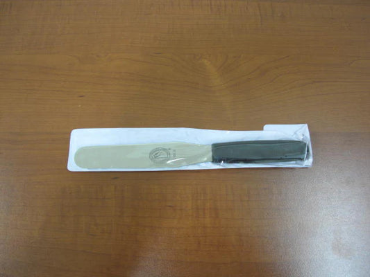 Long Straight Spatula with Black Handle 15.24cm