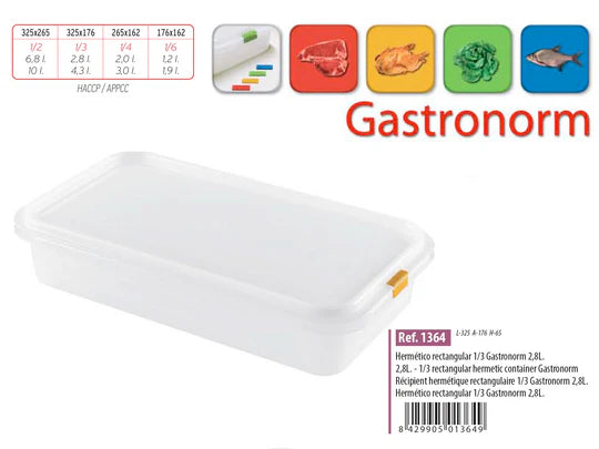 Low Gastronorm Plastic Storage Container - 2.8 lt