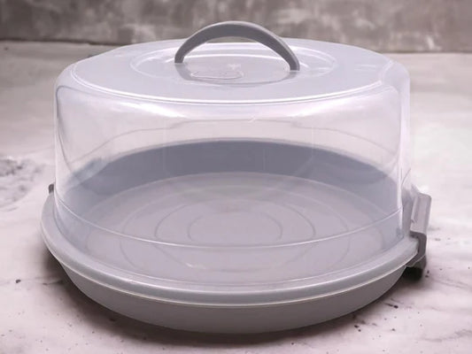 Maxi Round Cake Container with High Cover & Handle