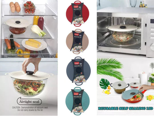 Self Sealing Reusable Silicone Lid 23 cm