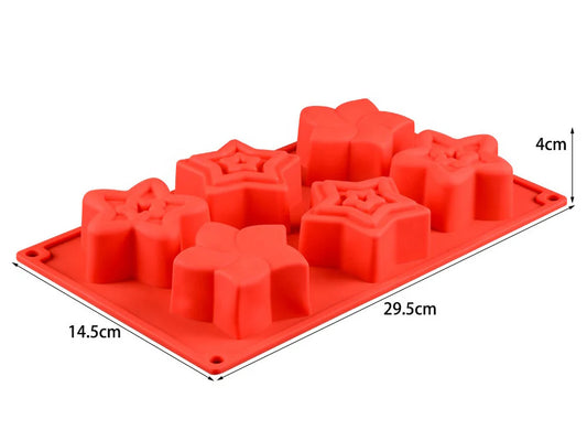 Silicone Star Shape 6 Cavities