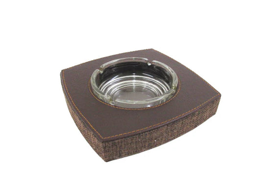 Square Leather Ash Tray