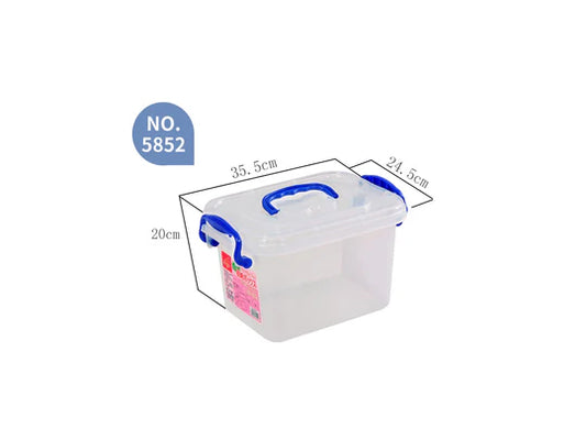 ECOPLUS Clear Storage Box 50 lt with Wheels